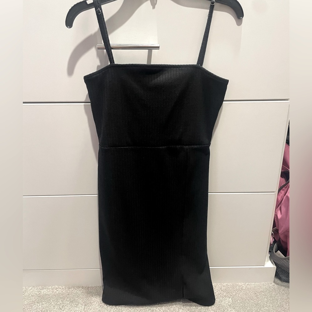 Black Forever 21 Ribbed Dress